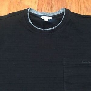 Calvin Klein black Shirt Sz M 0047